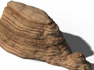 yanmenguan - rock 01 3D Model