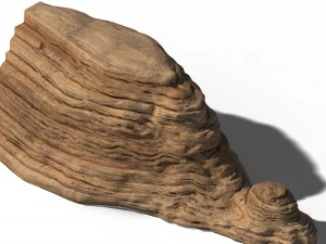 Яньменгуань - рок 01 3D Модель