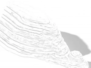 yanmenguan - rock 01 3D Model