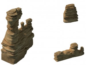 yanmenguan - rock 02 3D Model