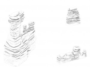 yanmenguan - rock 02 Model 3D