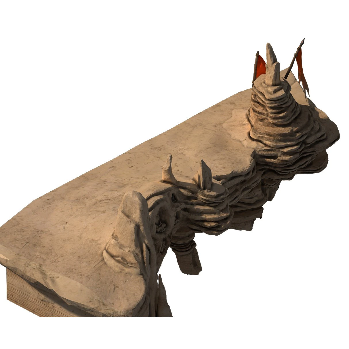 yanmenguan - rock 03 3D Model .c4d .max .obj .3ds .fbx .stl .blend