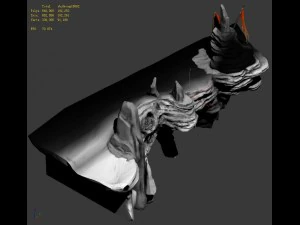 yanmenguan - rock 03 3D Model