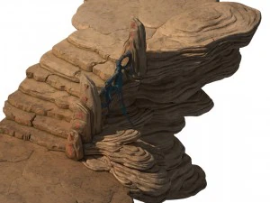 yanmenguan - rock 04 3D Model