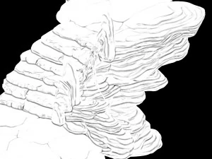 yanmenguan - rock 04 3D Model