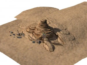 Yanmenguan - rocha 05 Modelo 3D