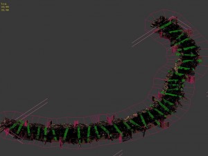 semi - circular skeleton aisle 01 3Dモデル