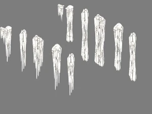ice cone - icicle 61 3D Model