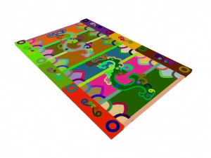 city road - floor tile 13 3D Model