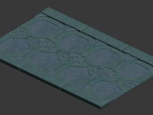 city road - floor brick 14 3D Model