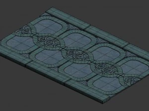 city road - floor brick 14 3D Model