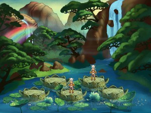 landing interface - stone lotus 03 3D Model
