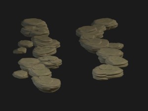 terrain - stone path 06 3D 모델