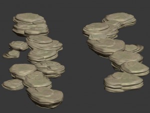 terrain - stone path 06 3D 모델