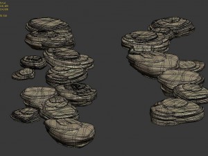 terrain - stone path 06 3D 모델