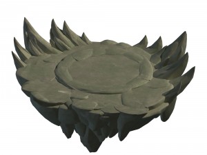 terrain - round pk table 46 3D Model