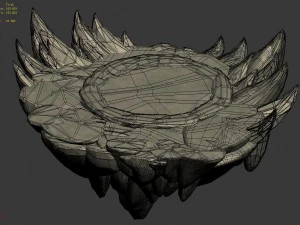 terrain - round pk table 46 3D Model