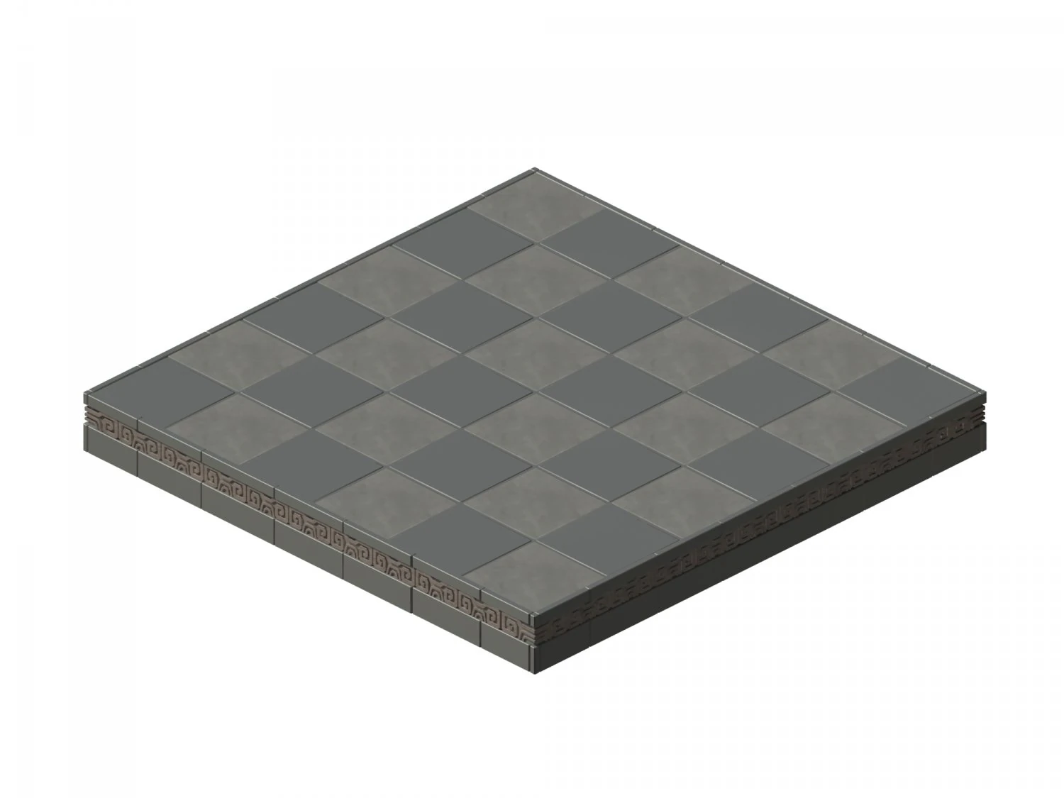 square platform - base 16 3D Model .c4d .max .obj .3ds .fbx .stl .blend 