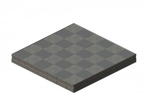 square platform - base 16 Model 3D
