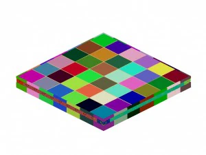 square platform - base 16 3D Model