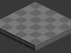 square platform - base 16 3D Model