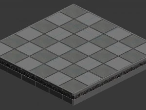 square platform - base 16 3D Model