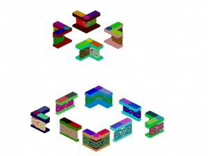 square platform - base guardrail 3D Model