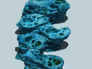 montanha haiyuan - olho da montanha 01 Modelo 3D