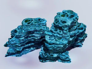 montanha haiyuan - montanha da caverna 03 Modelo 3D