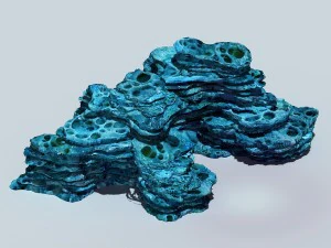 montanha haiyuan - montanha da caverna 04 Modelo 3D