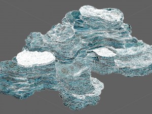 haiyuan mountain - cave mountain 04 Model 3D