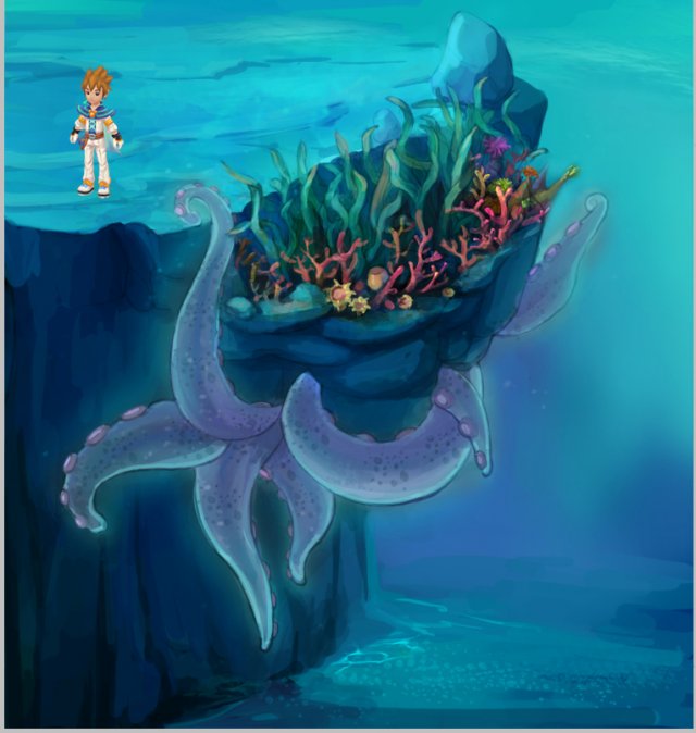 cartoon underwater city - jellyfish 01 Model 3D .c4d .max .obj .3ds .fbx .stl .blend
