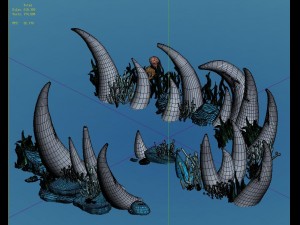 cartoon underwater city - bend bite road 02 3D Model