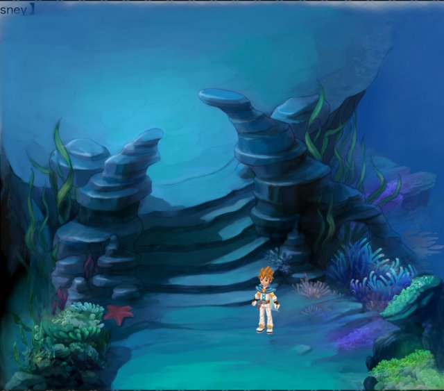 cartoon underwater city - small stone arch 3D मॉडल .c4d .max .obj .3ds .fbx .stl .blend 