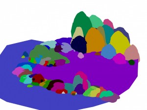 cartoon forest - river bank connection 3D 모델