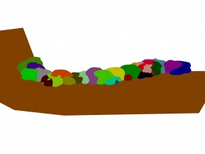 cartoon forest - river bank connection loop Modèle 3D