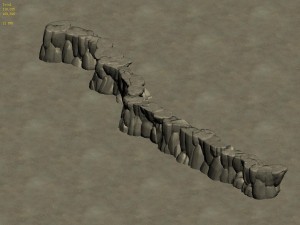 cartoon forest - river stone connection 3Dモデル