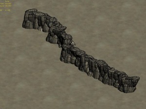 cartoon forest - river stone connection 3Dモデル