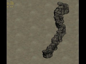 cartoon forest - river stone connection 02 3D Модель