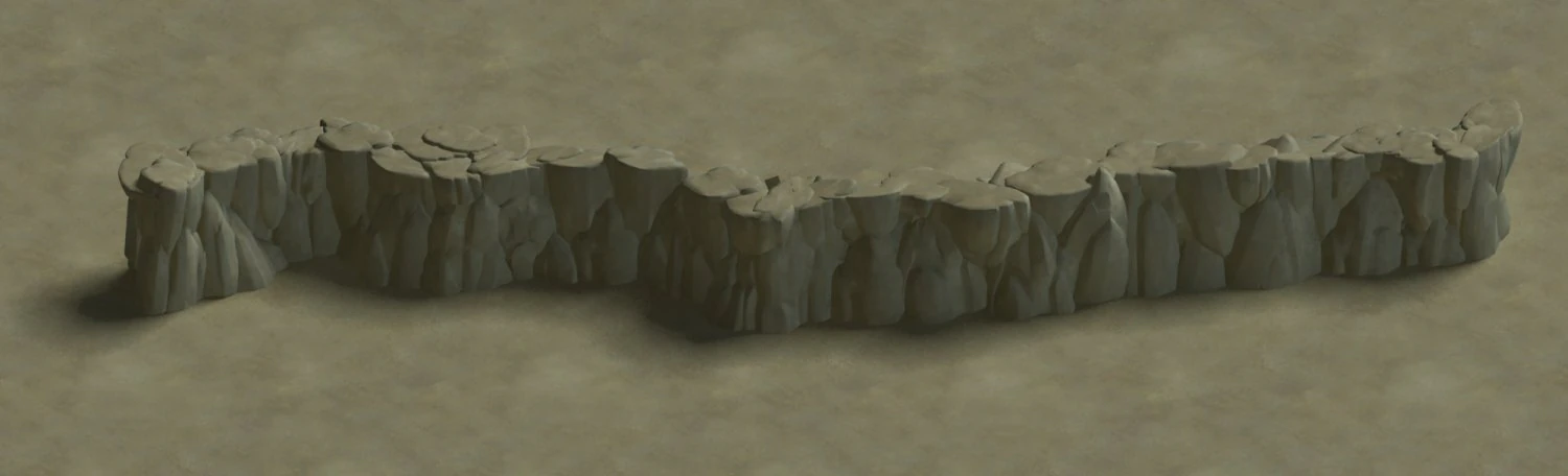 cartoon forest - river stone connection 03 3D Model .c4d .max .obj .3ds .fbx .stl .blend 