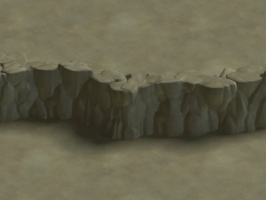 cartoon forest - river stone connection 03 3Dモデル