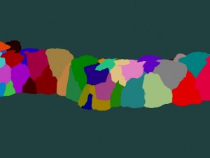 cartoon forest - river stone connection 03 Model 3D