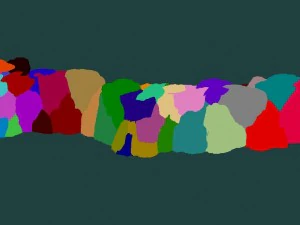 cartoon forest - river stone connection 03 3D Model