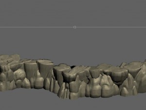 cartoon forest - river stone connection 03 Model 3D