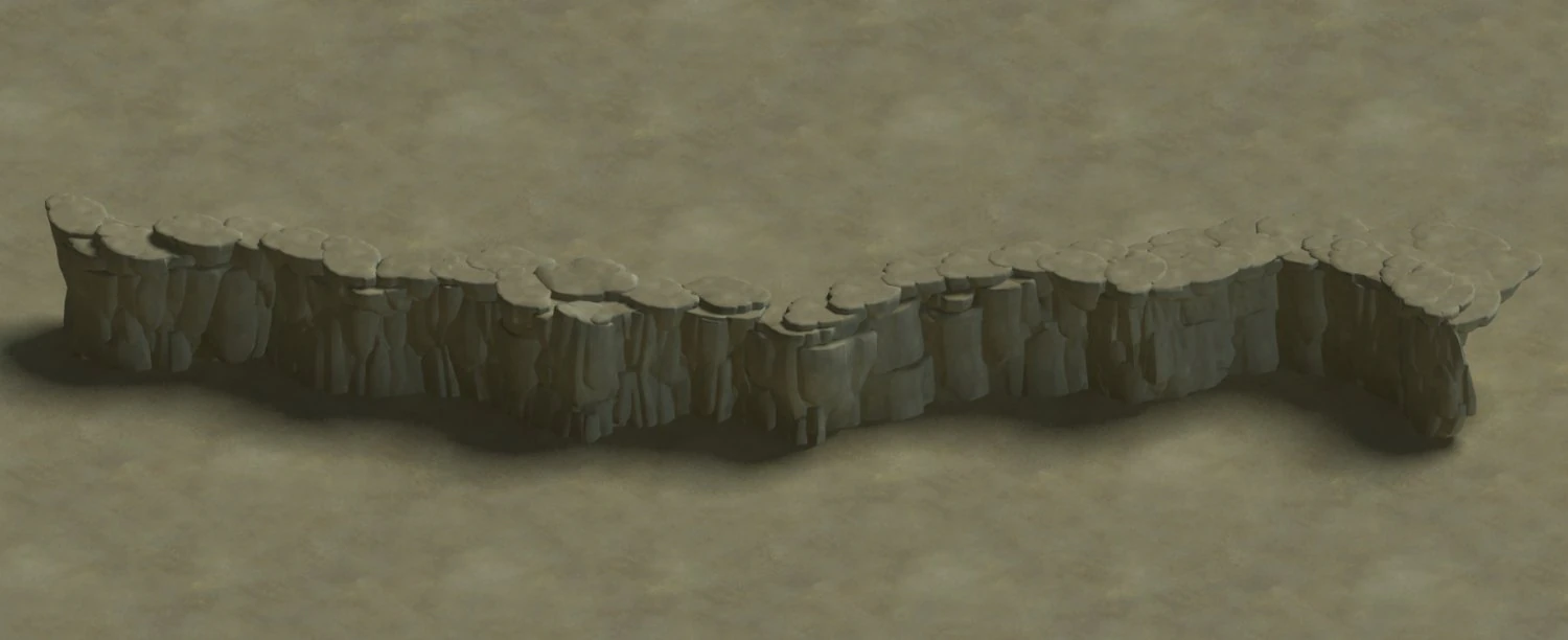 cartoon forest - river stone connection 3D Model .c4d .max .obj .3ds .fbx .stl .blend 