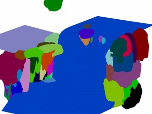 cartoon forest - river stone waterfall Model 3D