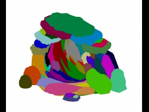 cartoon forest - stone cave 01 Model 3D