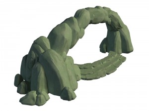 cartoon forest - stone arch 01 3D 모델