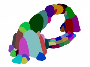 cartoon forest - stone arch 01 3D Model