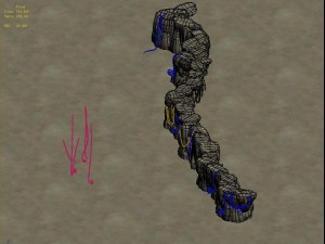 cartoon forest - stone cliff connection 01 3D मॉडल